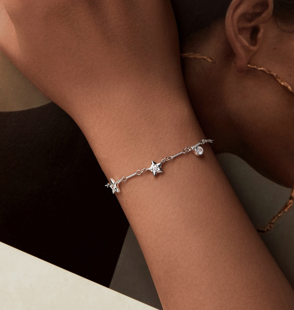 Gemstone Star Bracelet