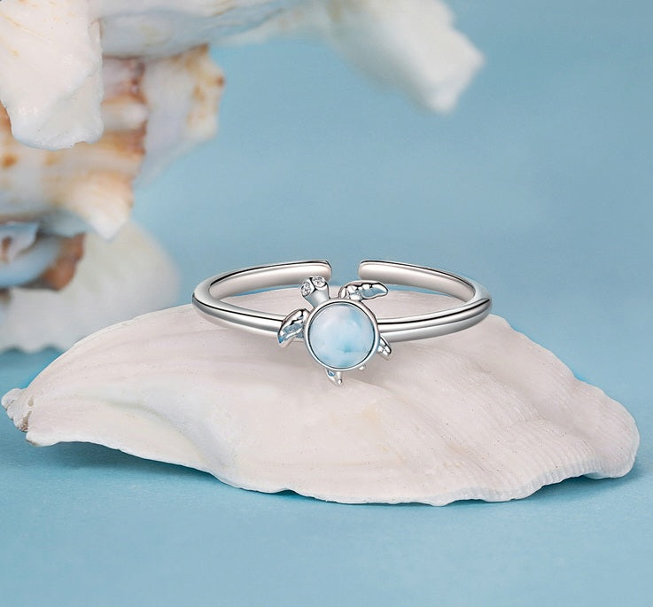 Silver Sea Turtle Ring