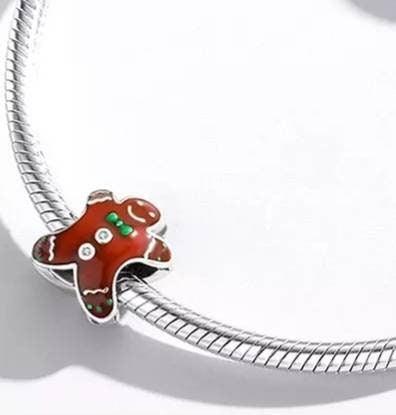 Gingerbread Man Bracelet Charm