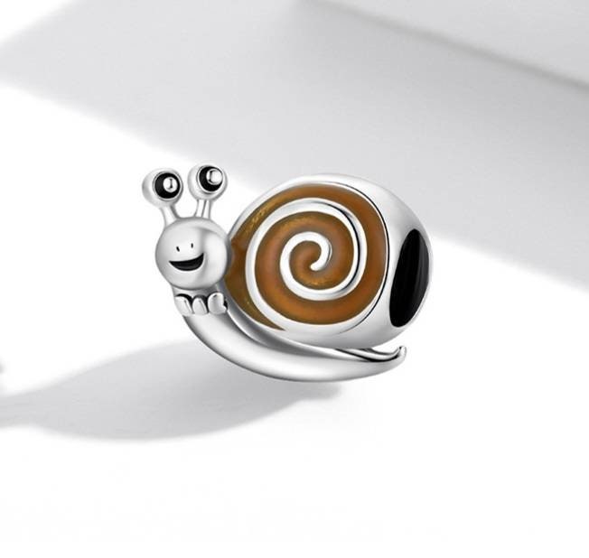 Silver Snail Bracelet Bead