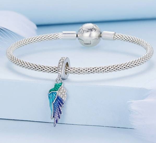 Silver Bird Wind Bracelet Charm