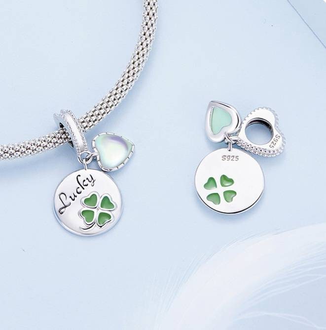Four Leaf Clover Bracelet Charm