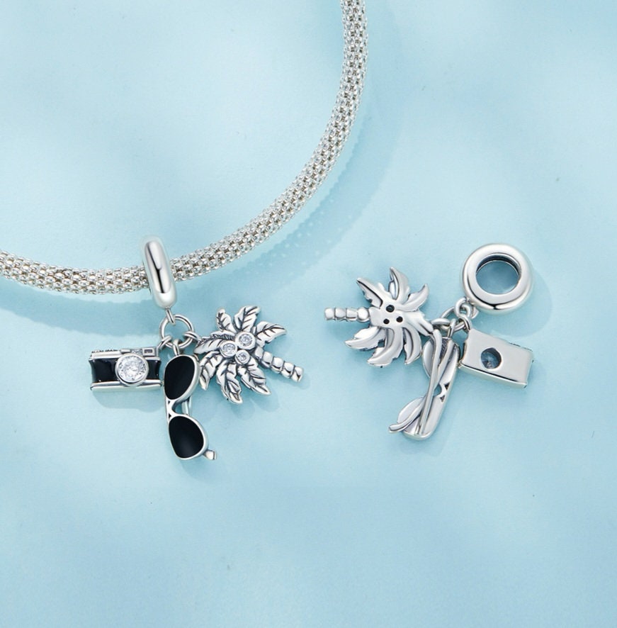 Silver Holiday Bracelet Charm