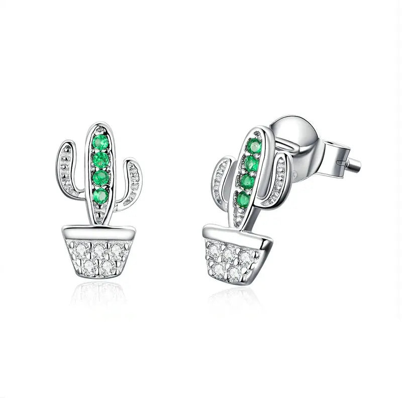 Diamante Cactus Earrings