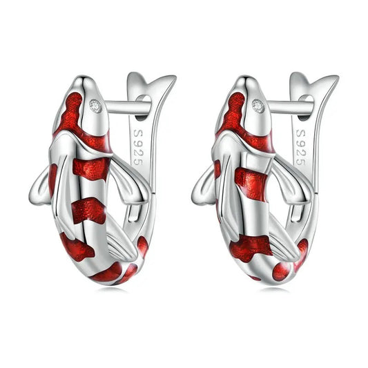 Koi carp huggie hoops