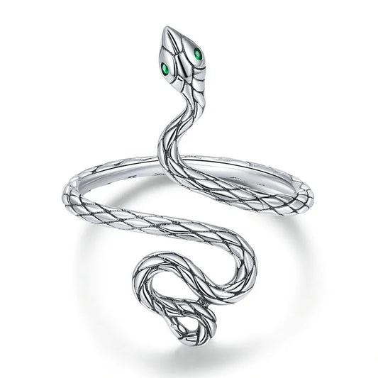 Silver Large Snake Ring