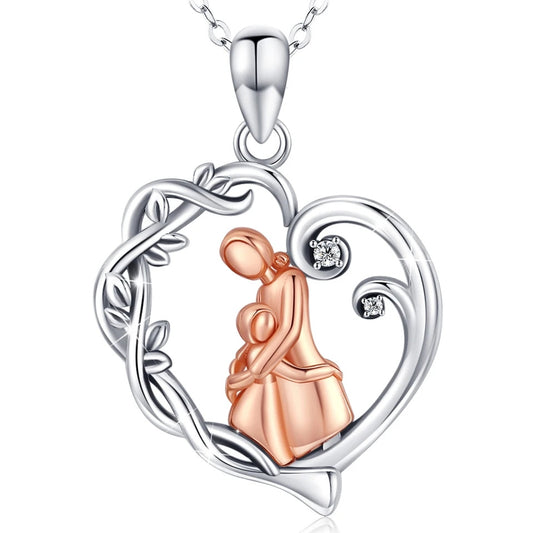 Mother and daughter necklace