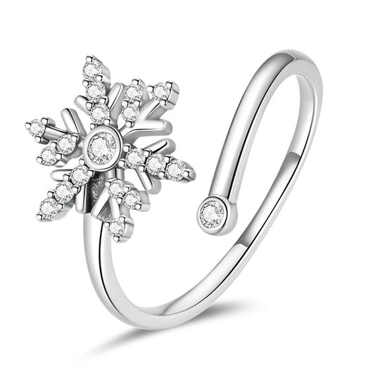 Silver Snowflake Ring