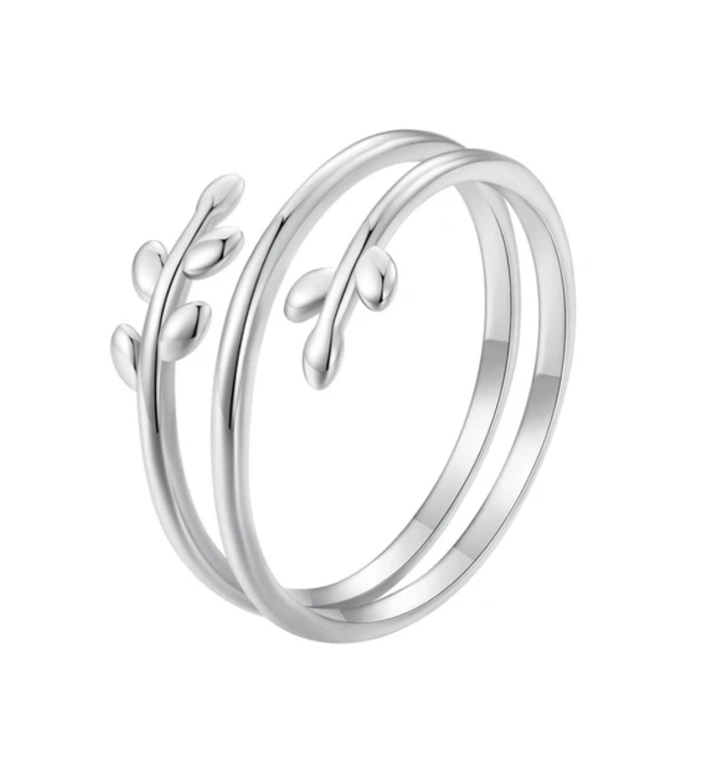 Silver Branch Ring