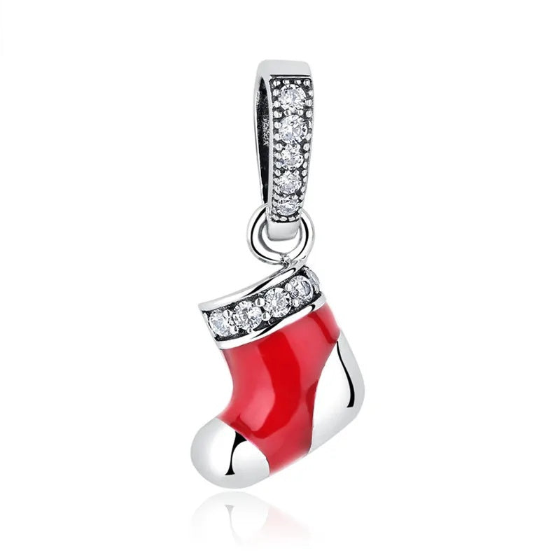 christmas stocking bracelet charm