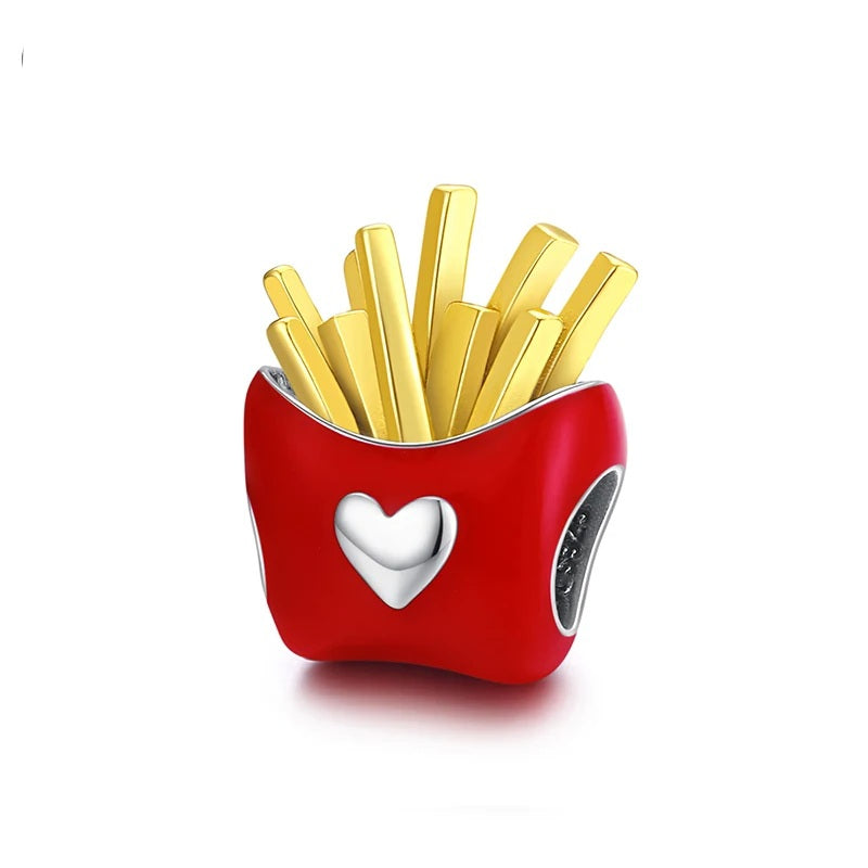 french fries bracelet bead