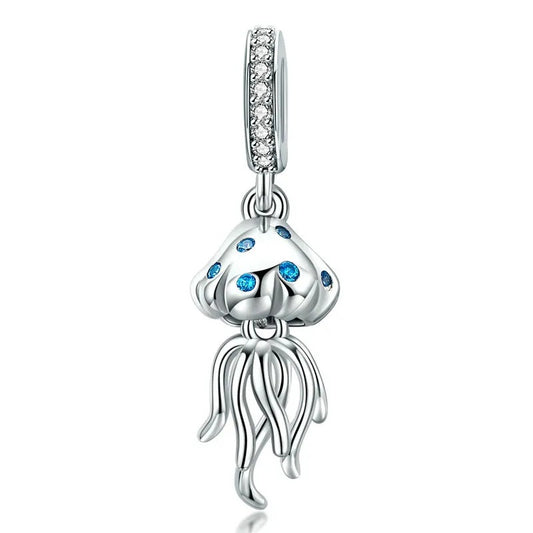 Jellyfish dangle bracelet charm