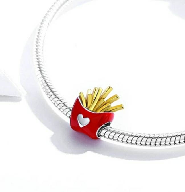 French Fries Bracelet Bead