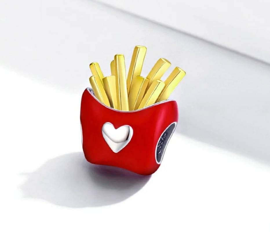 French Fries Bracelet Bead