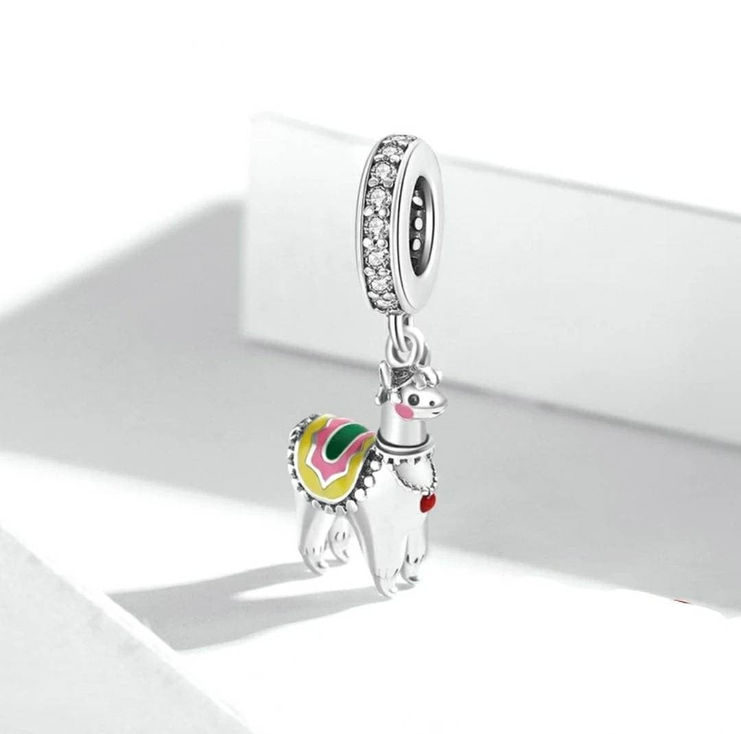 Silver Llama Bracelet Charm