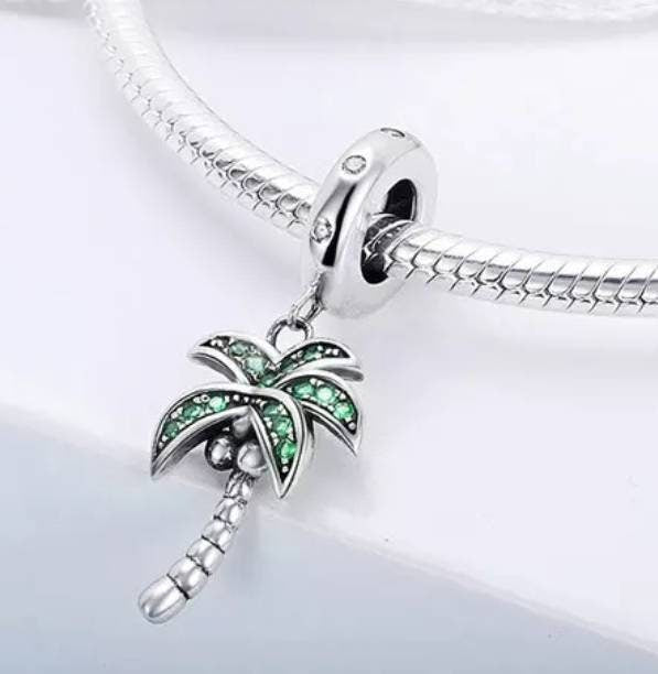 Silver Palm Tree Bracelet Charm