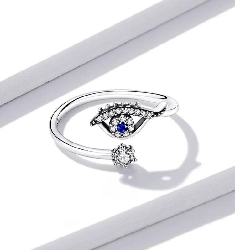 Silver Evil Eye Ring