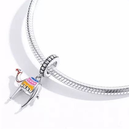 Silver Camel Bracelet Charm