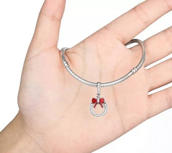 Christmas Wreath Bracelet Charm