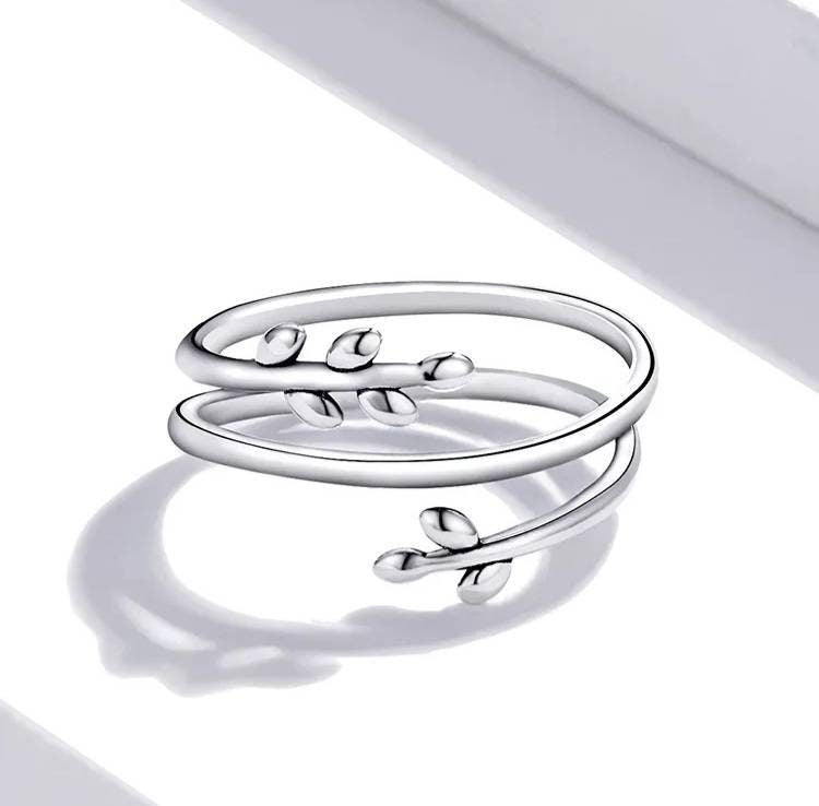 Silver Branch Ring