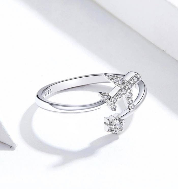 Silver Aeroplane Ring