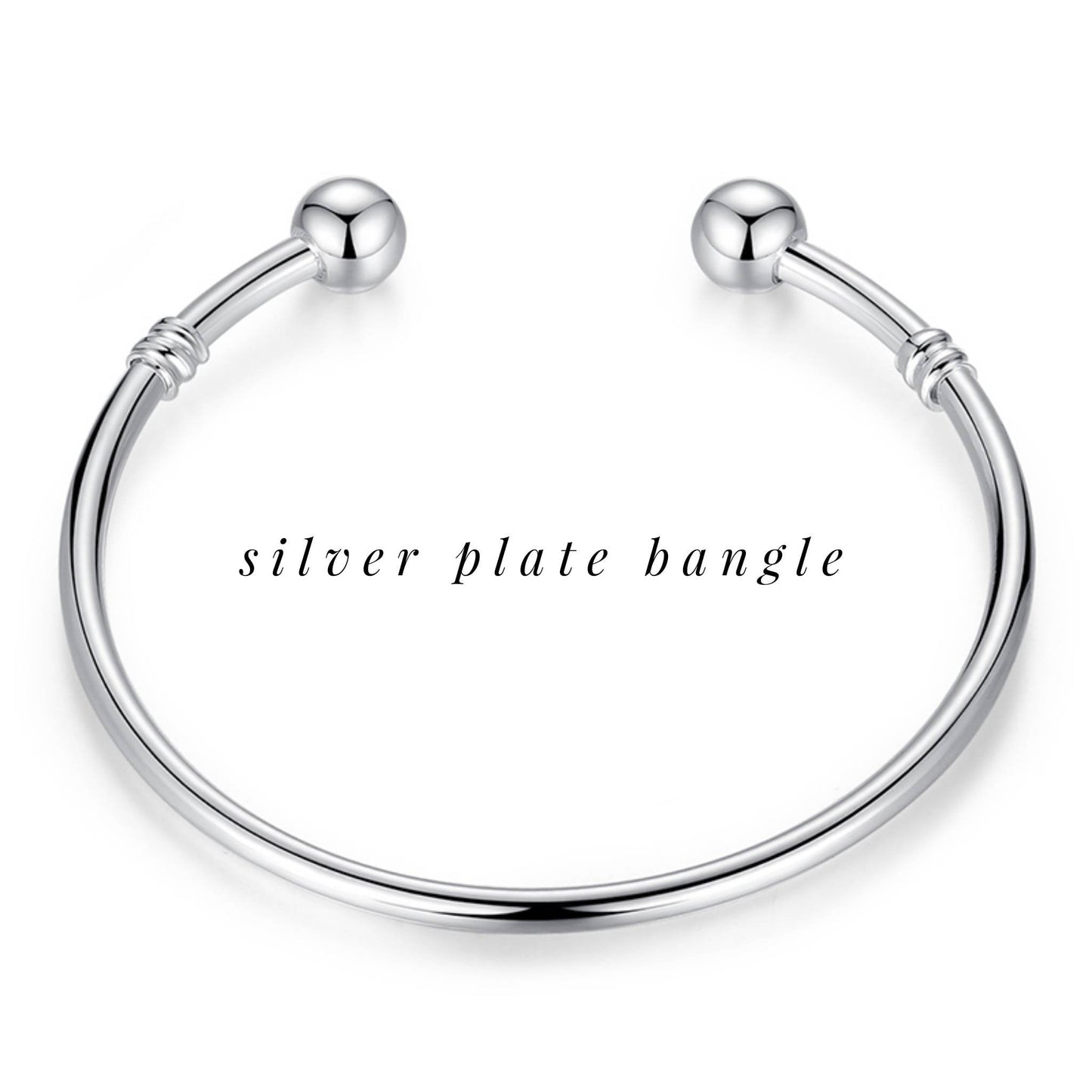 Silver & Mint Butterfly Bracelet Charm