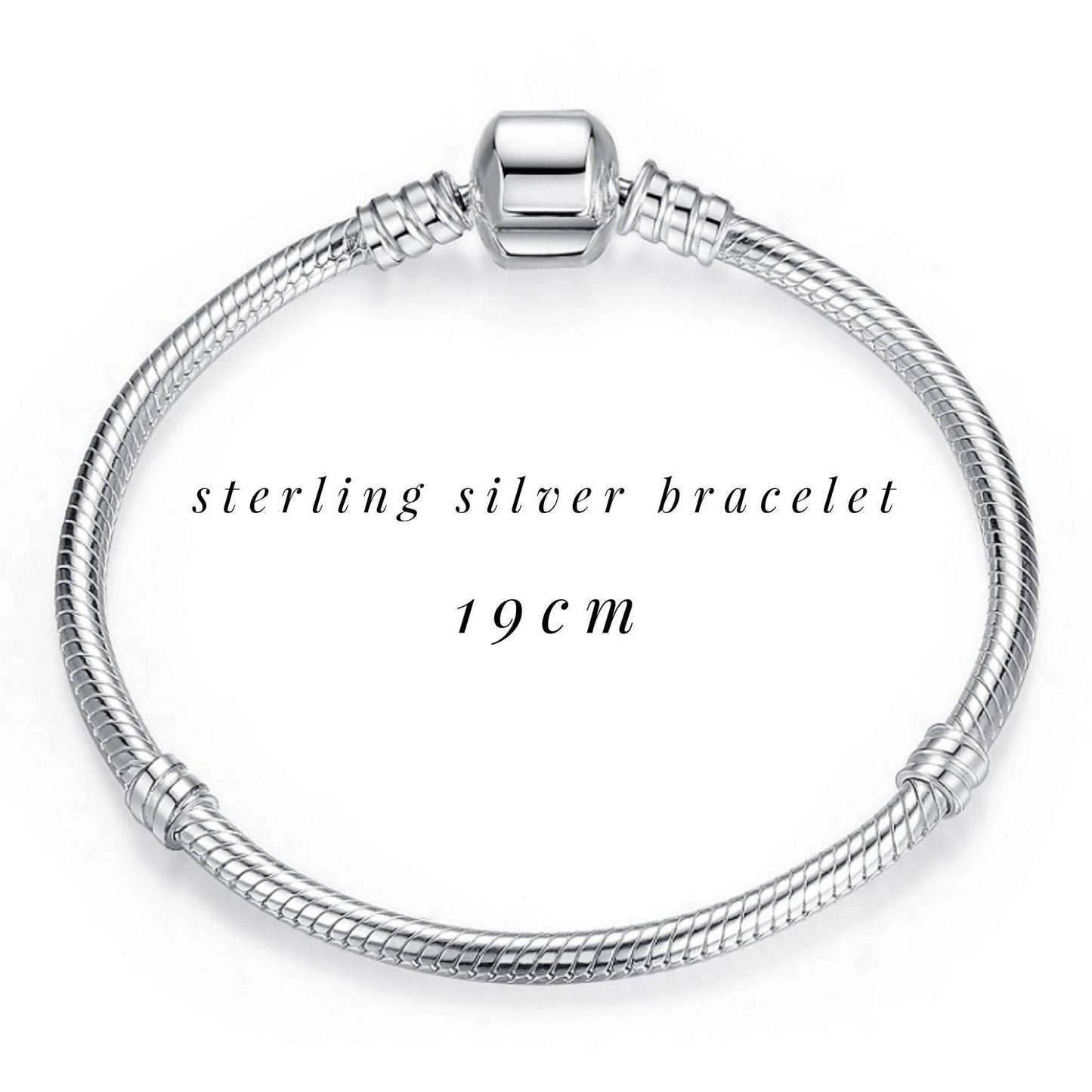 Silver & Mint Butterfly Bracelet Charm