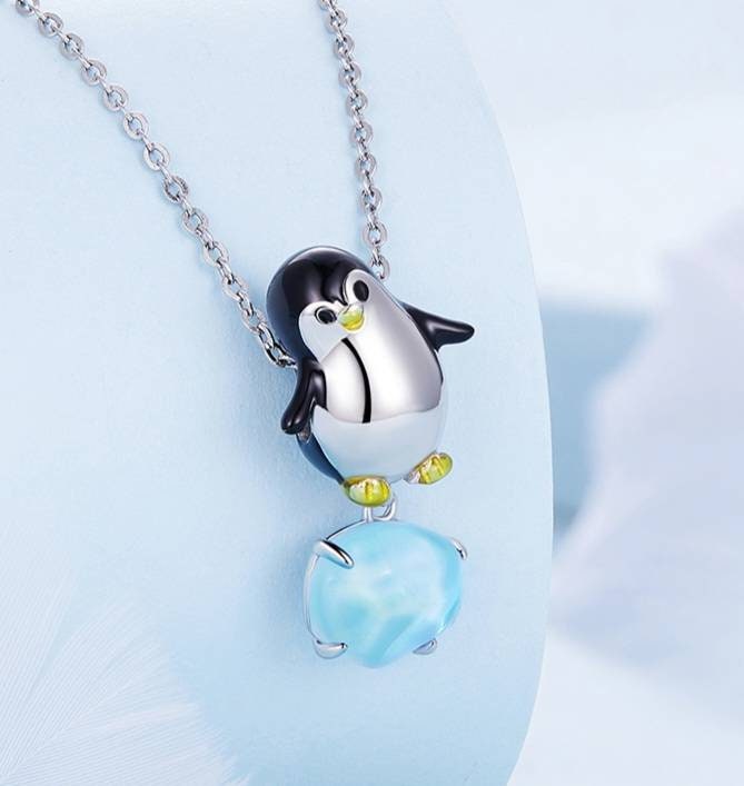 Silver Penguin Bracelet Charm