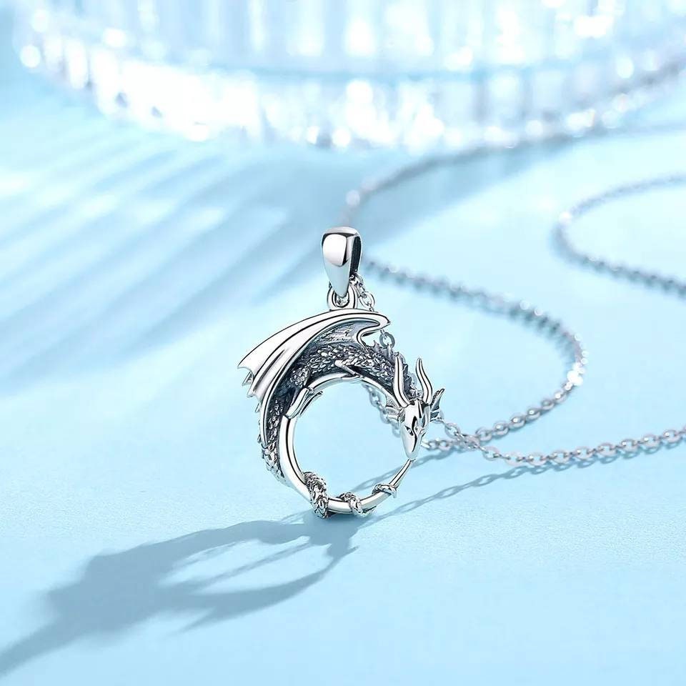 Silver Dragon Pendant