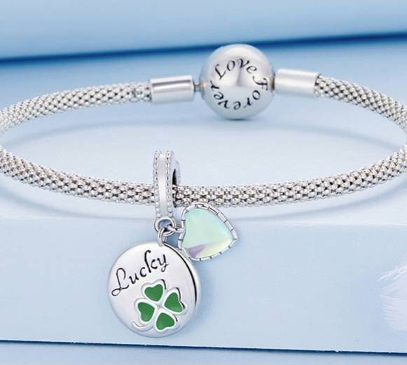 Four Leaf Clover Bracelet Charm