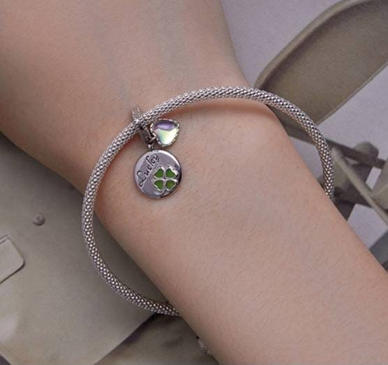 Four Leaf Clover Bracelet Charm