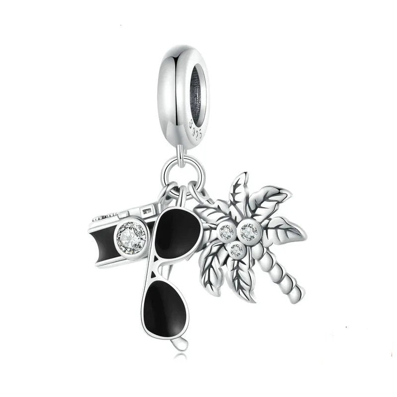 Silver Holiday Bracelet Charm