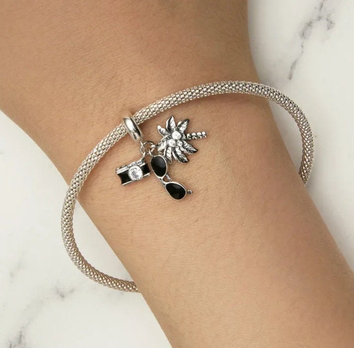 Silver Holiday Bracelet Charm