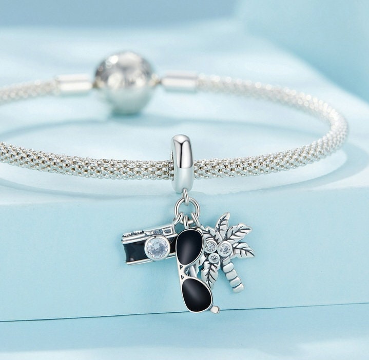 Silver Holiday Bracelet Charm