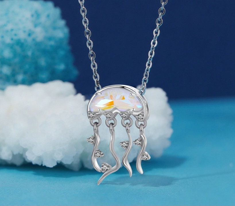 Iridescent Jellyfish Bracelet Charm