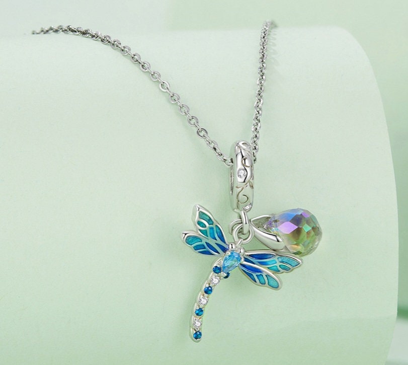 Dragonfly Crystal Bracelet Charm